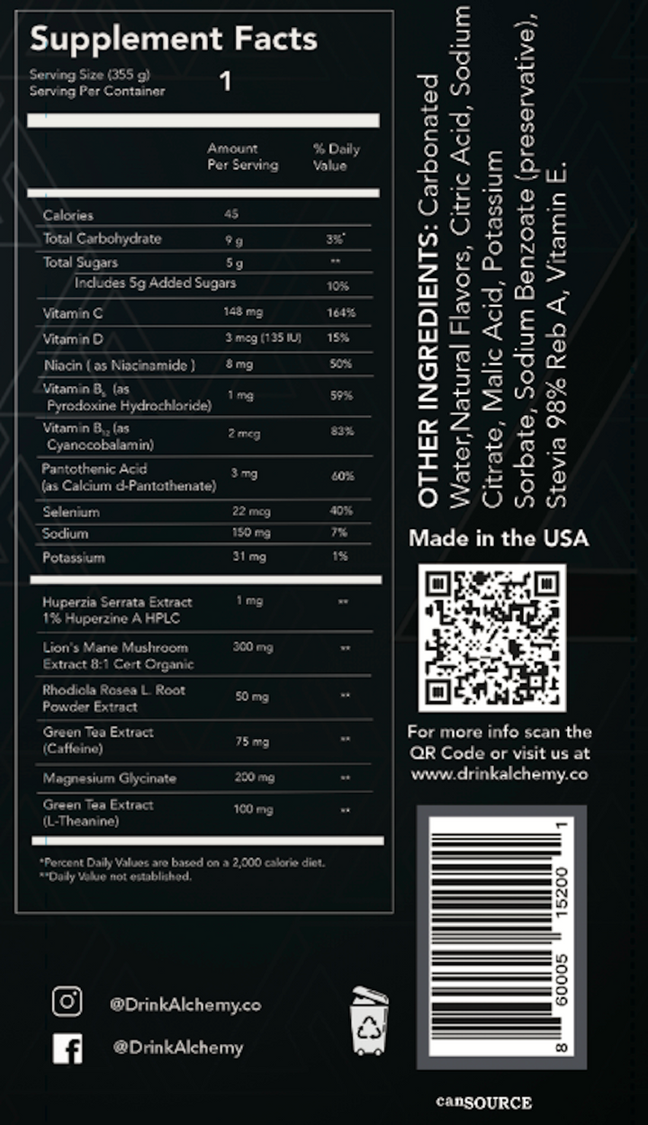 Drink Alchemy (Single Can) Drink Alchemy $4.00