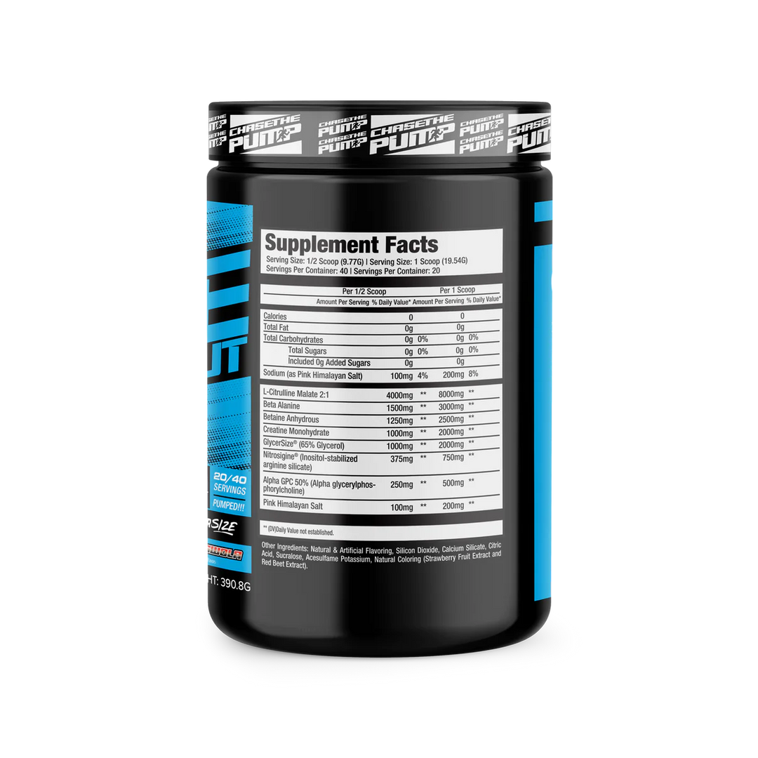 Chase The Pump | Stim Free Preworkout Chase The Pump $49.99