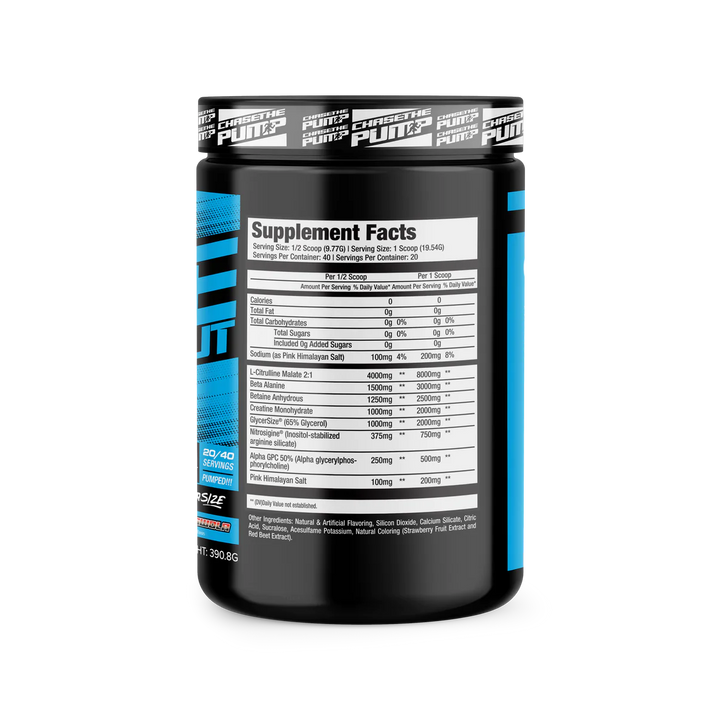 Chase The Pump | Stim Free Preworkout Chase The Pump $49.99