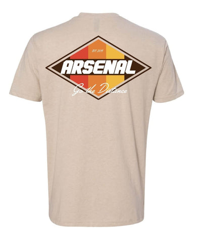 "Go The Distance" Oversized Shirt (Ivory) The Arsenal $32.00