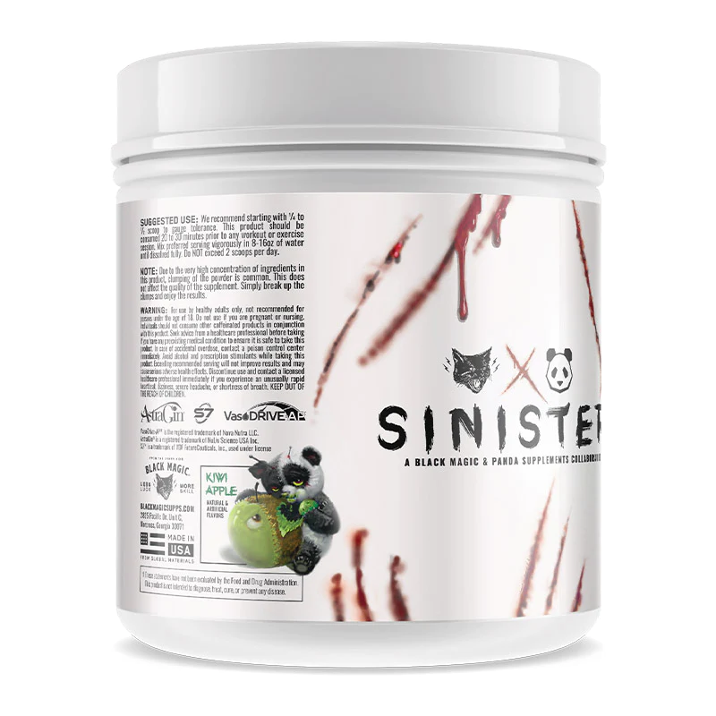 Panda Supps x Black Magic | SINISTER PREWORKOUT Panda Supps $60.00