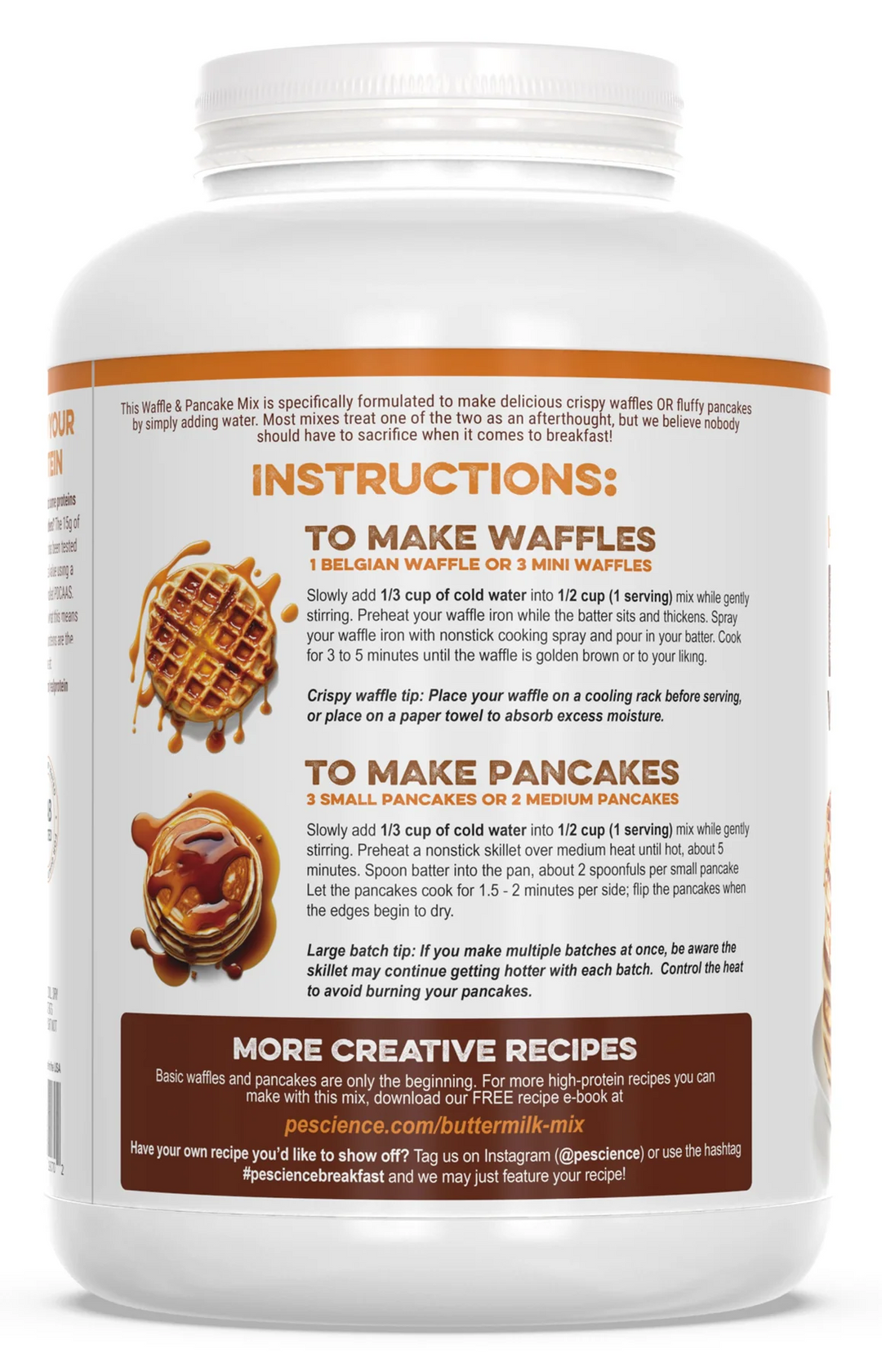 PEScience | Buttermilk Pancake & Waffle Protein Mix