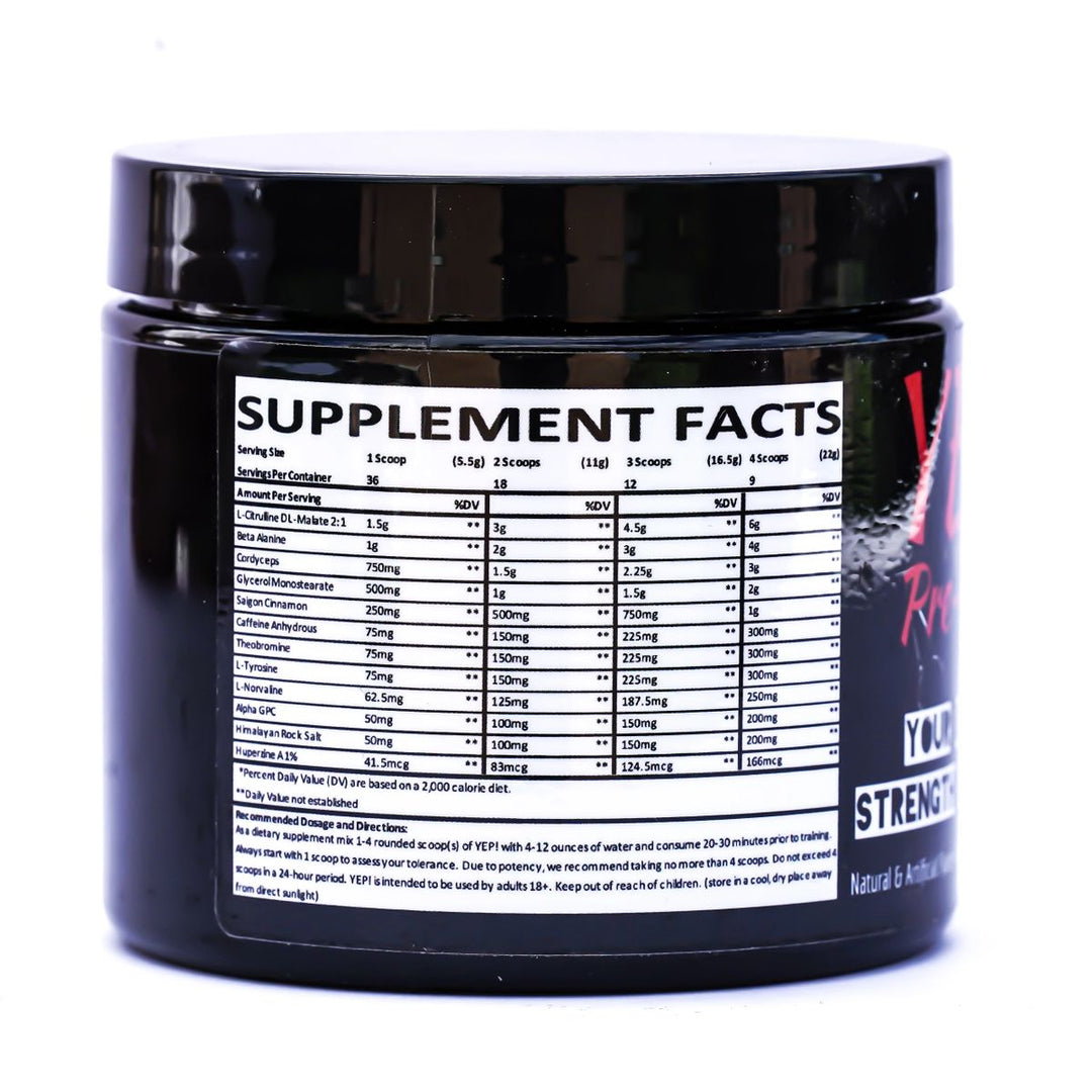 YEP! Strength | Pre-Workout The Arsenal Nutrition & Supplement Depot $44.95