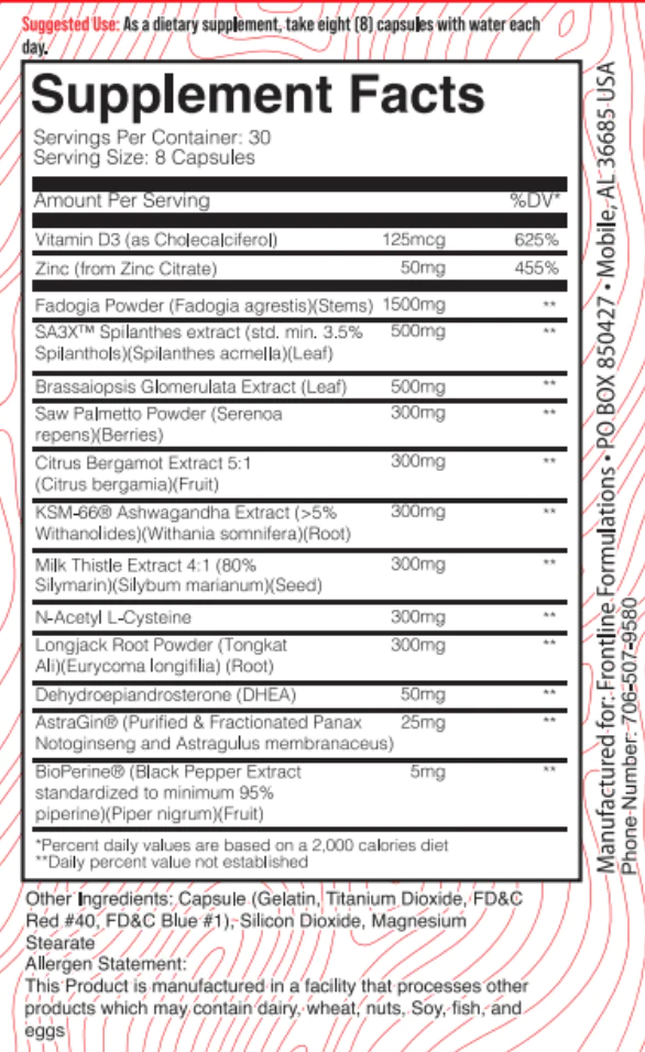 Frontline Formulations | TESTAPLEXX Test Matrix Frontline Formulations $69.99