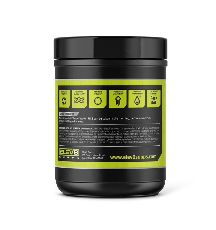 Elev8 Supps | FIX8 (CLEARANCE) Elev8 Supps $34.95