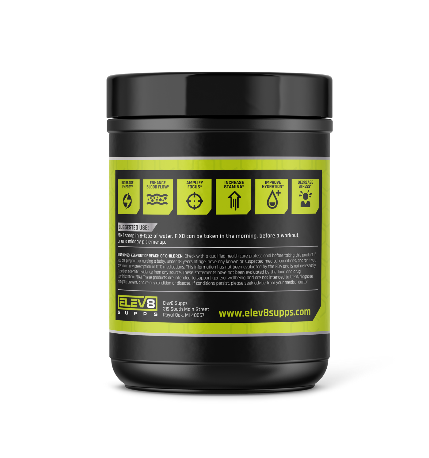 Elev8 Supps | FIX8 (CLEARANCE) Elev8 Supps $34.95