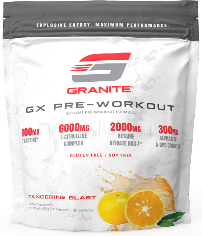 Granite Supplements | GX Pre-Workout Granite Supplements $49.95