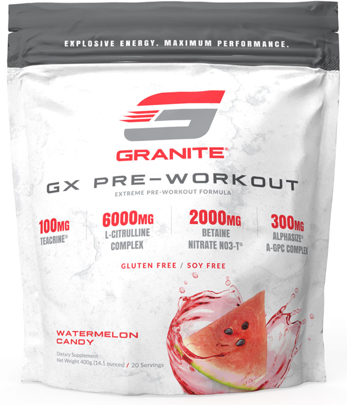 Granite Supplements | GX Pre-Workout Granite Supplements $49.95