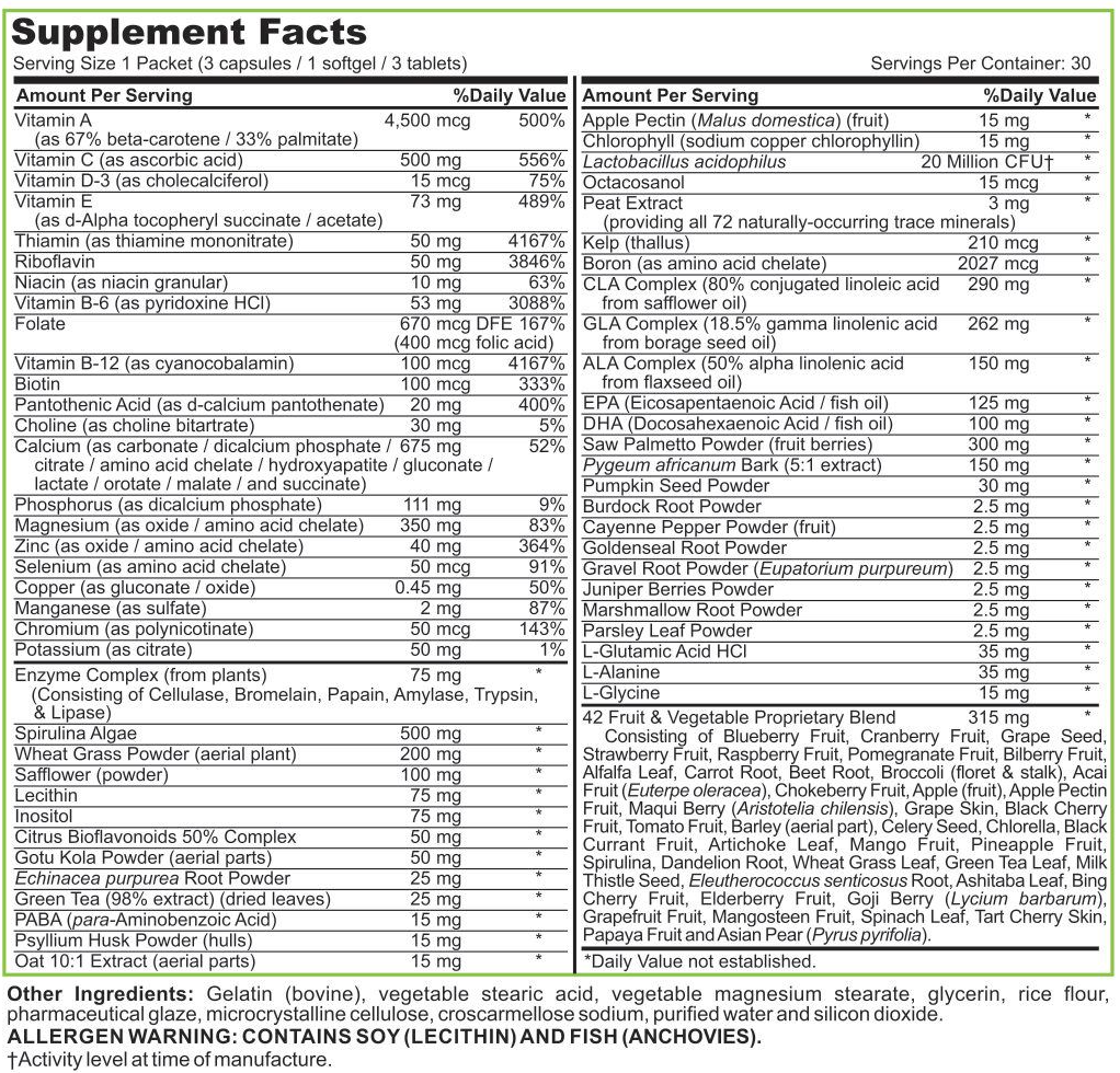 VHiFit | Performance Male Multivitamin Pack VHiFit $45.00